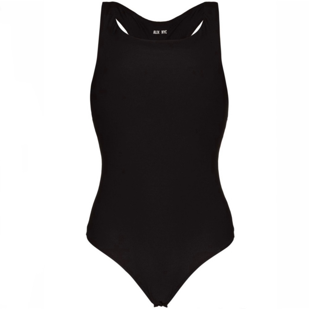 NEW ALIX NYC BLACK OFF-THE-SHOULDER BODYSUIT - Picture 9 of 10